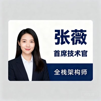 张薇,首席技术官,全栈架构师